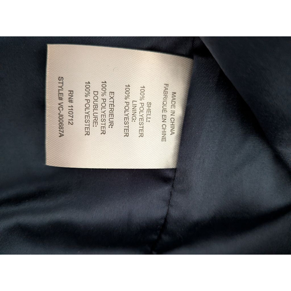 Women's VIGOSS Plaid Trench Coat XS Blue Brown - Picture 7 of 9